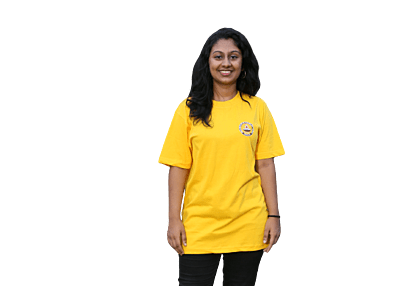 Tshirt Round Neck-Yellow