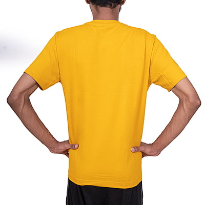 Round Neck Unisex T-shirt Mustard