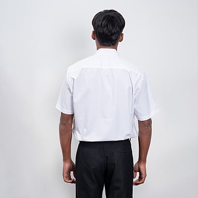 Cotton Shirt | Half Sleeves | IITM Logo embroidery | White Color