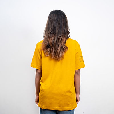 Round Neck Unisex T-shirt Mustard