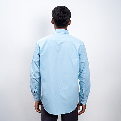 Cotton Shirt | Full Sleeves | IITM Logo embroidery | Ligth Blue Color