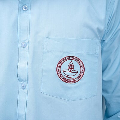 Cotton Shirt | Full Sleeves | IITM Logo embroidery | Ligth Blue Color