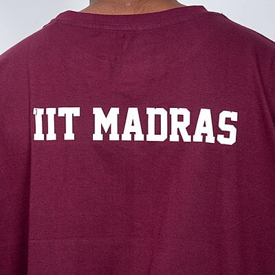 Round Neck Unisex T-shirt Maroon