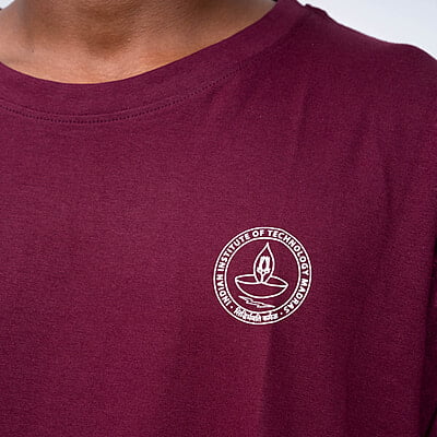 Round Neck Unisex T-shirt Maroon