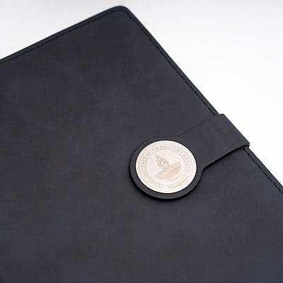 Notebook Black PU Leather