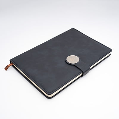 Notebook Black PU Leather