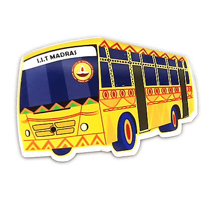 Fridge Magnet - IITM Bus