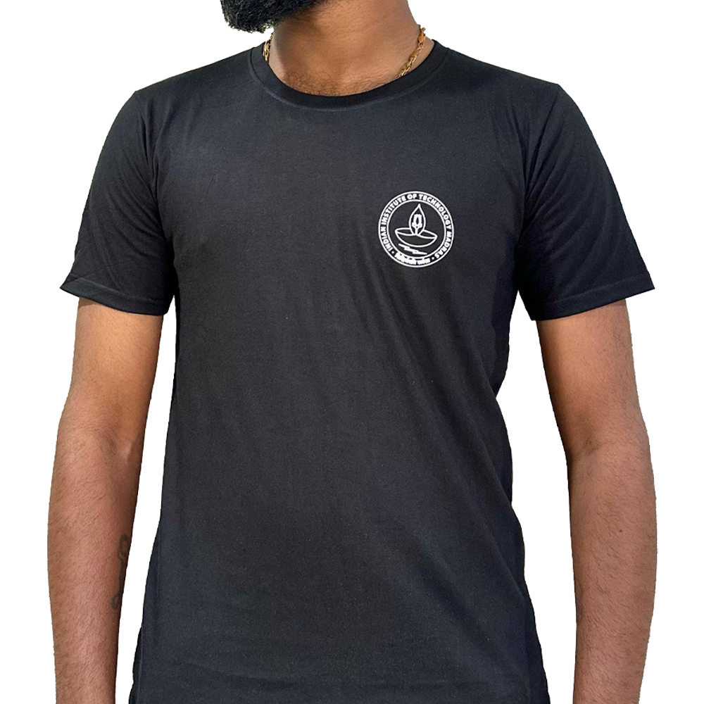 Round Neck Unisex T - Shirt | Black | IITM Roots