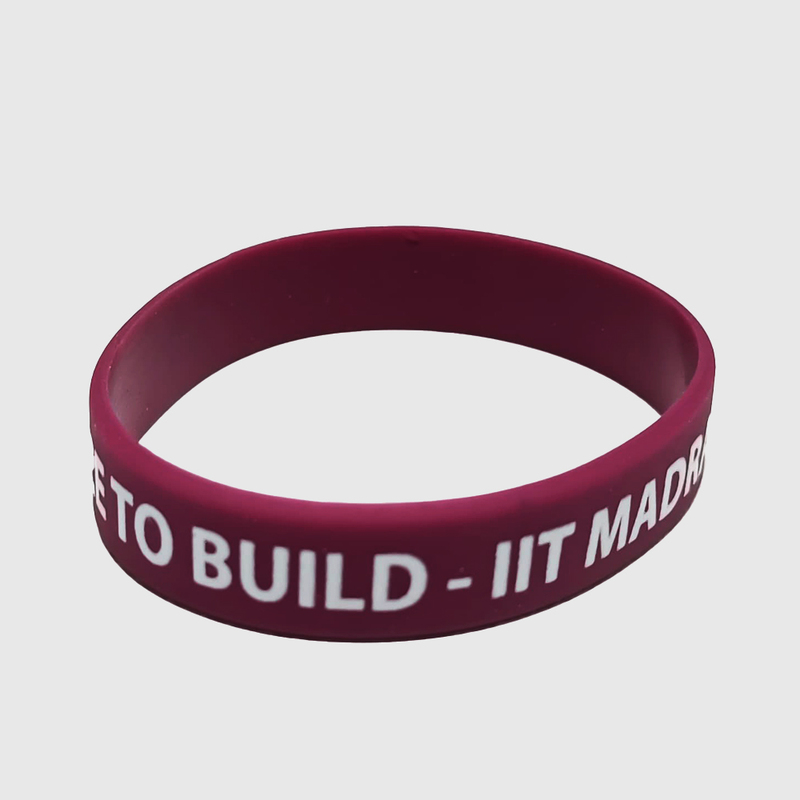 Silicone Wrist Band - Maroon