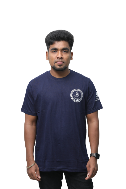 Round Neck T Shirt Navy Blue